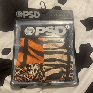 PSD Skins Bright Leopard Cheetah Tiger Print Mesh Front Back Boxers Men's NEW